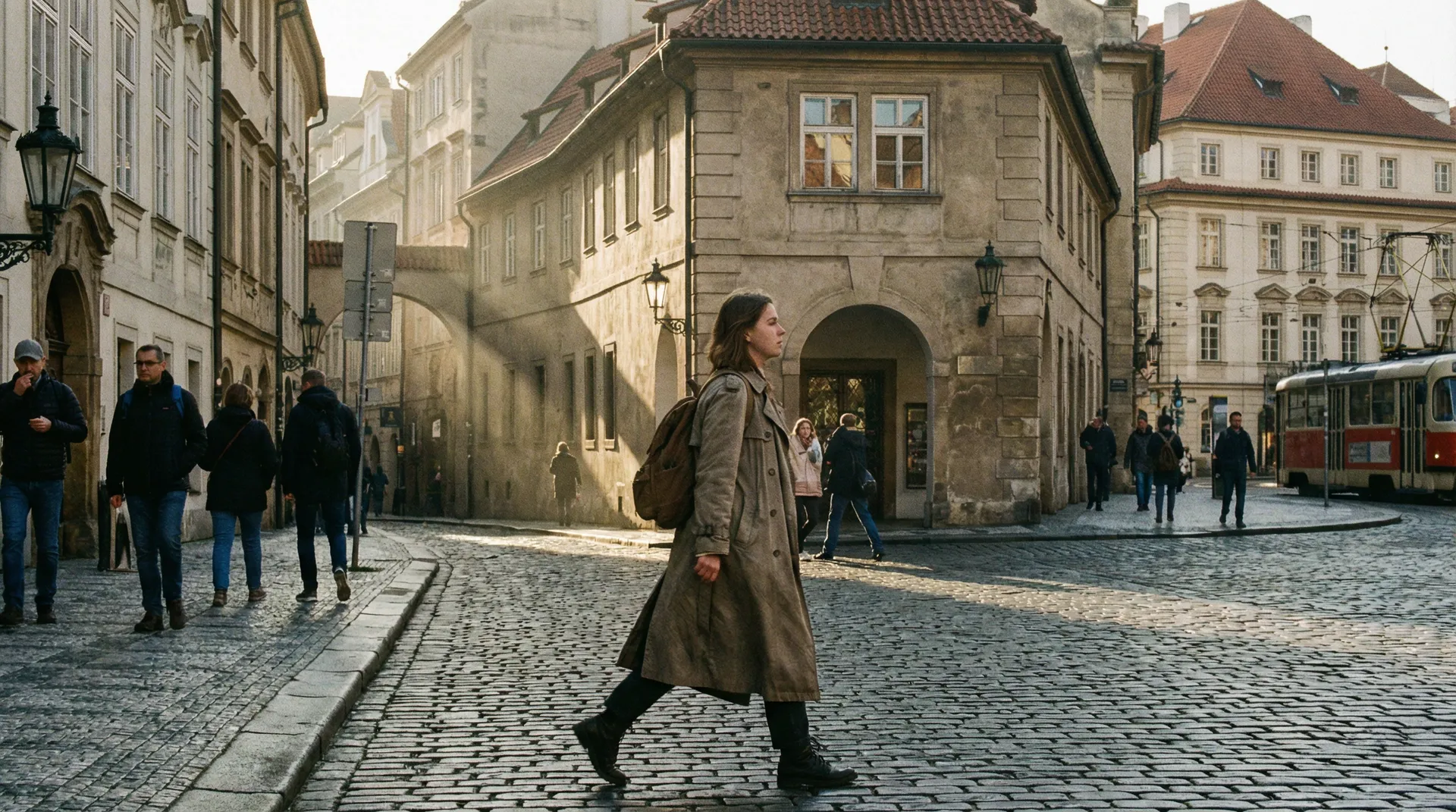 布拉格清晨街头行人纪实 - 街头搭讪 最新拍摄