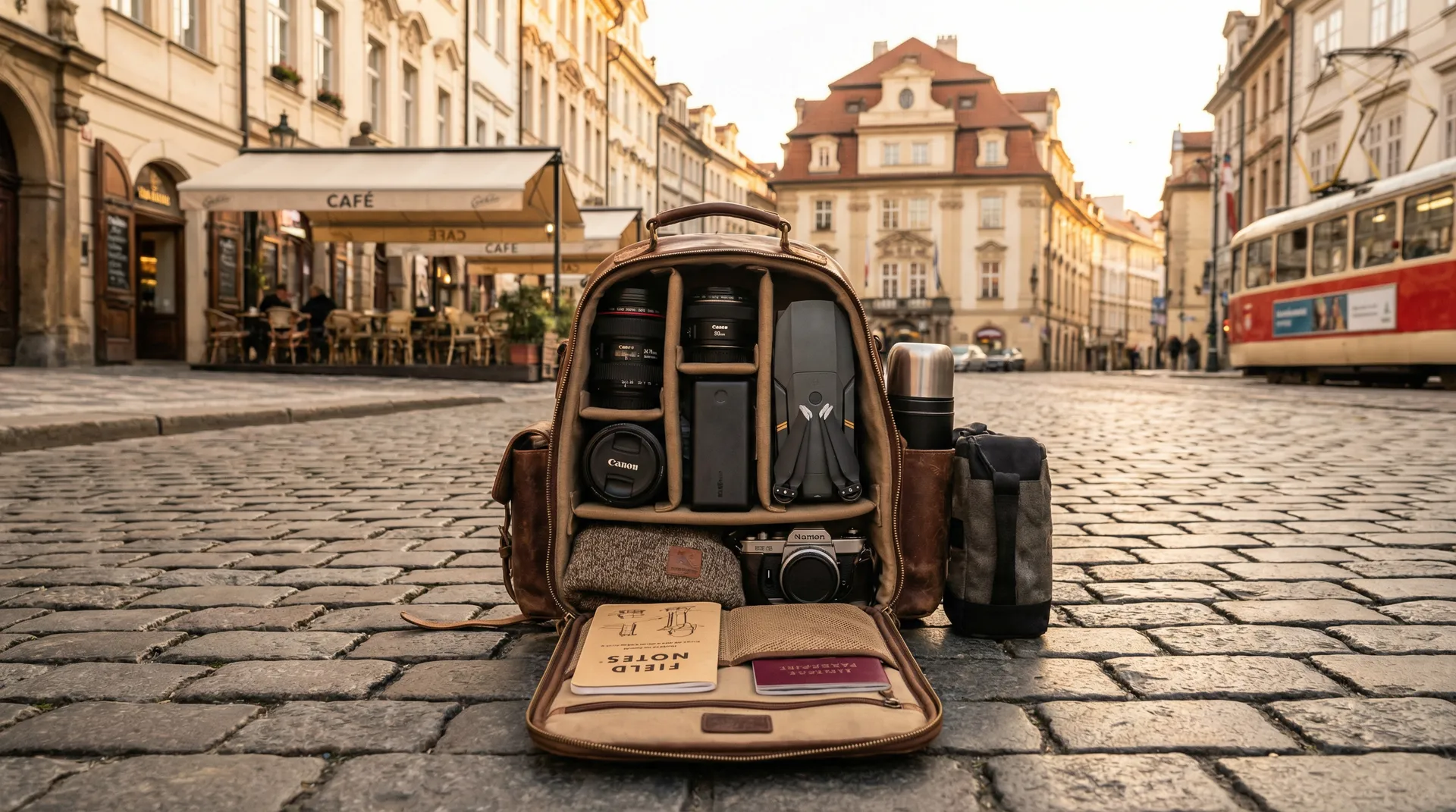 布拉格街头摄影师背包与专业摄影装备 - 街头搭讪 装备推荐